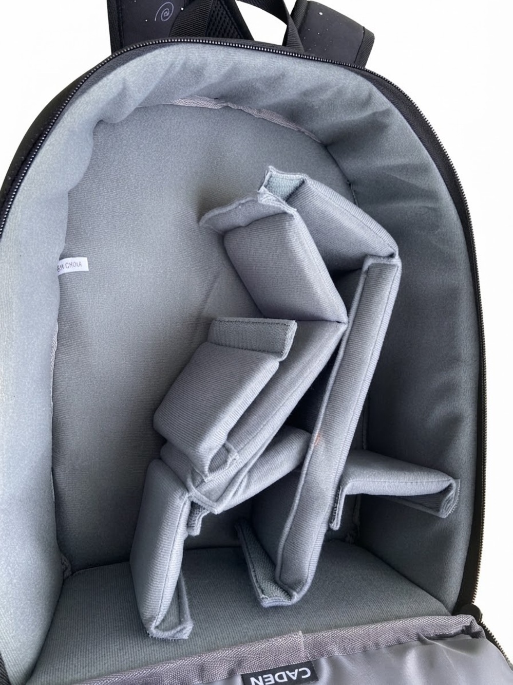 Black Space-Print Men's Backpack - Picture 5 of 5